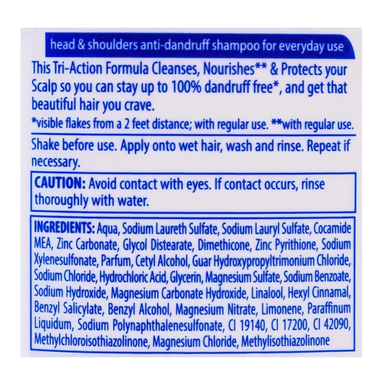 Head & Shoulders Silky Black Anti-Dandruff Shampoo 700ml